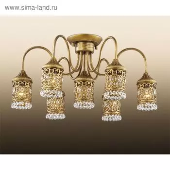 Люстра Salona, 7х40Вт Е14, цвет бронза