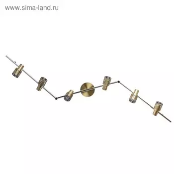 Люстра спот "Азур" 6x35W GU10 античная бронза 12x164x16см