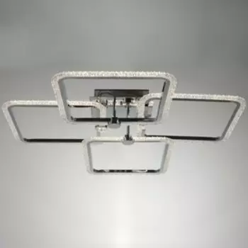 Люстра светодиодная Блеск 120Вт LED хром 65,5х65,5х13см