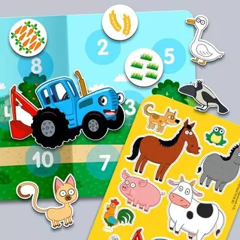 Магнитная игра «Синий трактор»