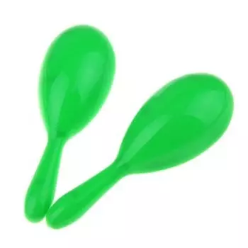Маракас однотонный, набор 2 шт., салатовый