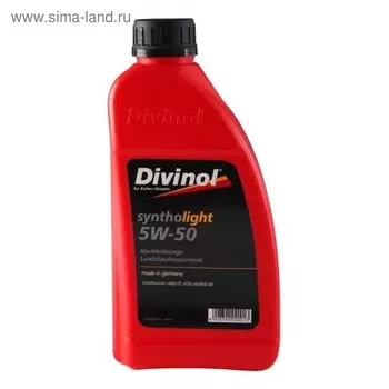 Масло моторное DIVINOL Syntholight 5w-50, 1 л