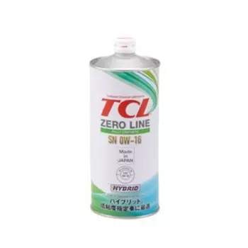 Масло моторное TCL Zero Line Fully Synth, Fuel Economy, SN, 0W16, 1 л