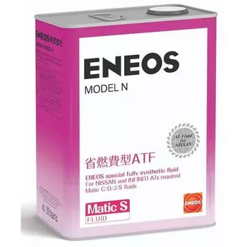 Масло трансмиссионное ENEOS Model N Matic C/D/J/S, 4 л