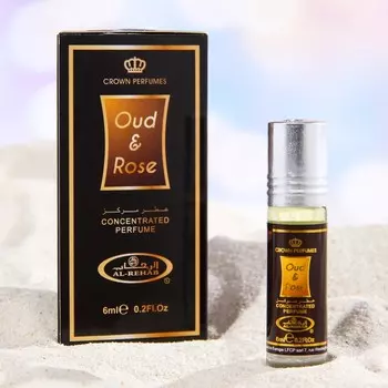 Масляные духи ролик унисекс Oud &amp; Rose, 6 мл