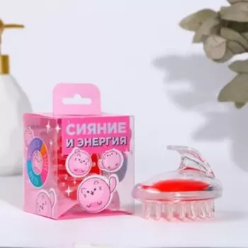Массажёр для головы «Сияние и энергия», красный