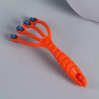 Массажёр двусторонний, универсальный, 5 колёс, 19 × 7,5 × 5 см, цвет МИКС