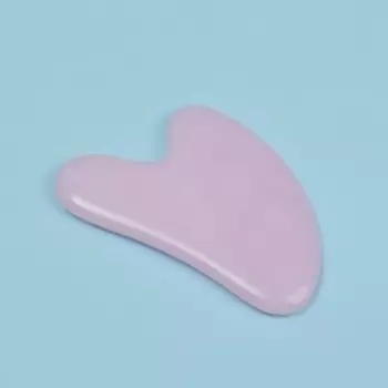 Массажёр Гуаша «Сердце», 7,5 × 5 см, цвет розовый