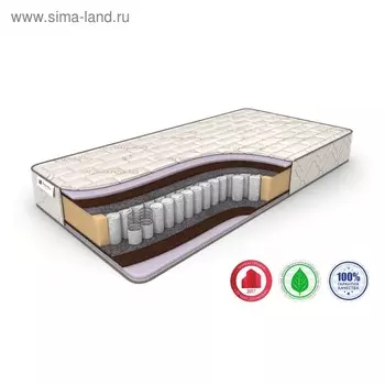 Матрас Classic +15 Hard TFK, размер 200 х 200 см, высота 19 см, жаккард