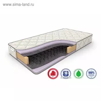 Матрас Eco Foam BS-120, размер 200 х 200 см, высота 18 см, жаккард