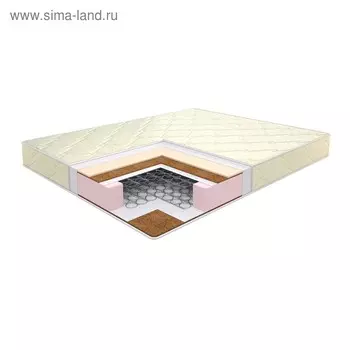 Матрас Flowers double Lux, размер 140 195 см, высота 17 см, трикот