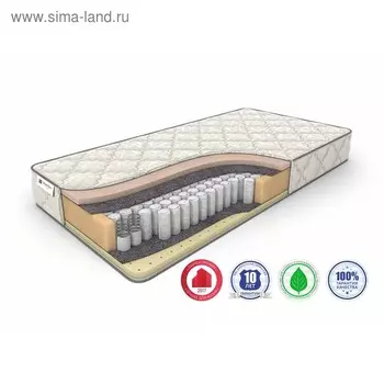 Матрас Memory Sleep TFK, размер 80 х 190 см, высота 22 см, жаккард