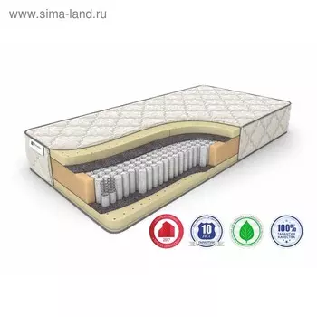 Матрас Prime Soft S-1000, размер 180 х 190 см, высота 27 см, трикотаж