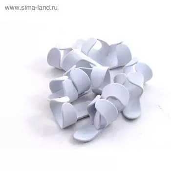 Медиатор на средний палец (коготь) D'Andrea R374-LG-WHT белый, большой, 12 штук в пакете
