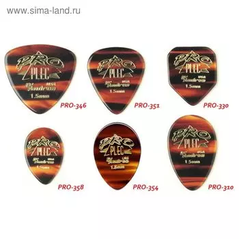Медиаторы D`Andrea PRO330 PRO-PLEC 12шт, 1,5мм жесткие, конверт,