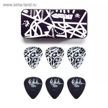 Медиаторы Dunlop EVHPT06 EVH Star Guitar 6шт, в коробочке