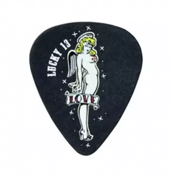 Медиаторы Dunlop L09R.60 Lucky 13 Love Girl 36 шт., толщина 0,60мм