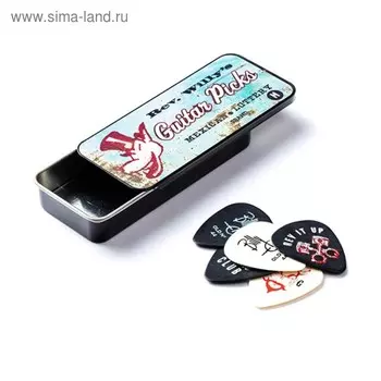 Медиаторы Dunlop RWT01L Rev Willy 6шт, тонкие, в коробочке