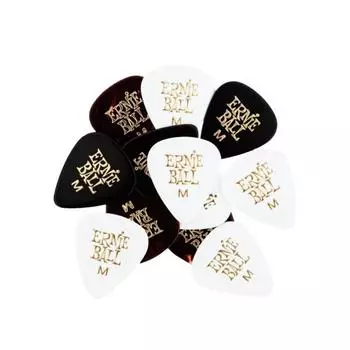 Медиаторы ERNIE BALL 9172 - средний 0,72 мм, цвета в ассортименте, упаковка 24 шт.
