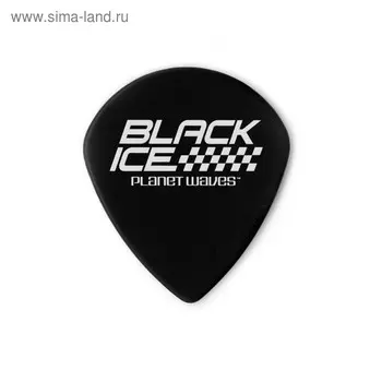 Медиаторы Planet Waves 3DBK2-10 Black Ice Light черные, тонкие,10шт