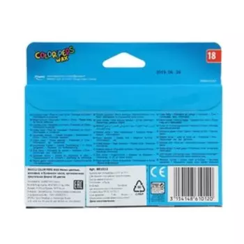 Мелки восковые 18 цветов, Maped Color Peps Wax