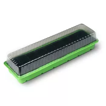 Мини-парник для рассады, 56 17 12 см, 3 вставки, 27 ячеек, пластик, Greengo