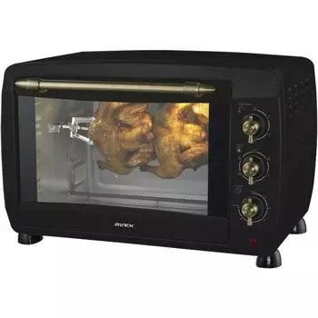 Мини-печь AVEX TR 450 RBСL, 2000 Вт, 45 л, 100-230°С, гриль, чёрная