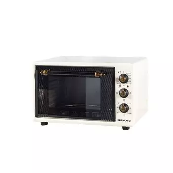 Мини-печь Bravo FO-36BR, 1300 Вт, 36 л, 50-300°С, гриль, конвекция, таймер, бежевая