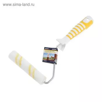 Мини-валик "АКОР" Профи, полиакрил, 150 мм, ручка d=6 мм, D=15 мм, ворс 12 мм, для эмали