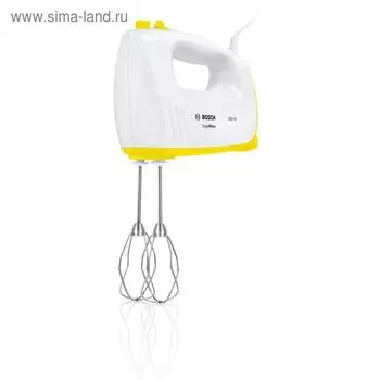 Миксер Bosch MFQ36300Y, ручной, 400 Вт, бело-желтый