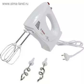 Миксер Bosch MFQ 3030, ручной, 350 Вт, 4 скорости, ручной, белый