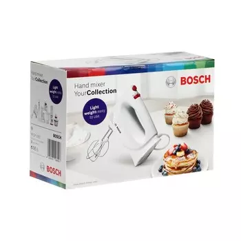 Миксер Bosch MFQP1000, ручной, 300 Вт, 2 скорости, белый