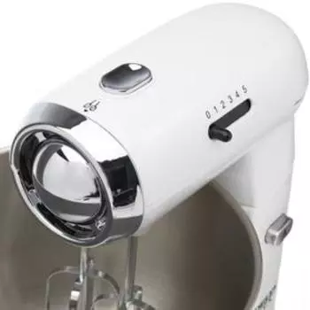 Миксер DELTA LUX DL-5074C, стационарный, 600 Вт, 3.5 л, 5 скоростей, белый