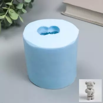 Молд силиконовый "Мишка с игрушкой" 4,5х4х7,5 см МИКС
