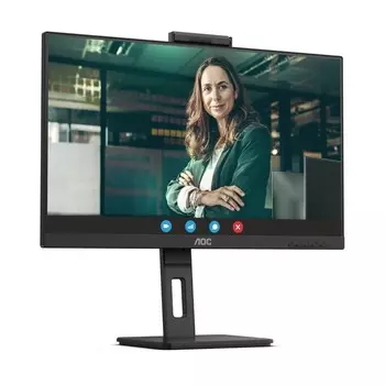 Монитор AOC 23.8" 24P3QW черный IPS LED 16:9 HDMI M/M Cam матовая HAS Piv 300cd 178гр/178гр 100461