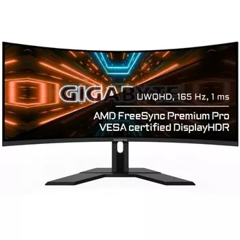Монитор Gigabyte 34" G34WQC A черный VA LED 1ms 21:9 HDMI M/M матовая HAS 350cd 178гр/178гр 100463