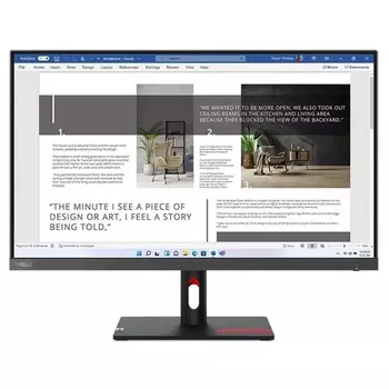 Монитор Lenovo 27" ThinkVision S27i-30 черный IPS LED 4ms 16:9 HDMI матовая 1300:1 300cd 17 108279