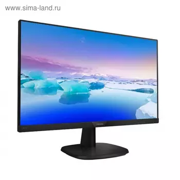 Монитор Philips 243V7QDAB (00/01) 23.8", IPS, 1920x1080, 60Гц, 5мс, VGA, DVI, HDMI, чёрный