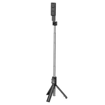 Монопод-трипод Borofone BY7, для диагонали 3.5-6.7", BT4.0, пульт ДУ, до 800 мм, чёрный