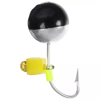 Мормышка литая Marlin's ProIce «Шар», 7 мм, 1,93 г, SI с подвеской сырный кубик, 7000-542