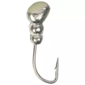 Мормышка «Муравей» с отверстием, цвет silver plated, с фосфорной пяткой, d=4, 5 шт.