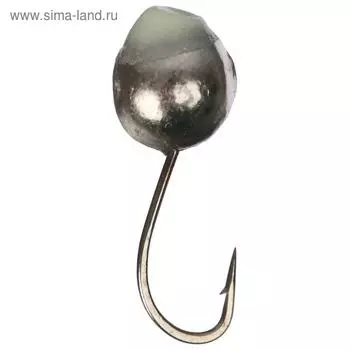 Мормышка «Шар» с отверстием, цвет NL с фосфорной пяткой, d=6, 5 шт.