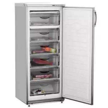 Морозильная камера "Атлант" М7184-080, класс А, 240 л, 20 кг/сутки, 6 отделений, серебристая