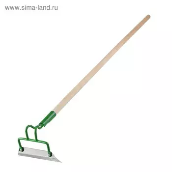 Мотыга, лезвие 20 см, нержавеющая сталь, деревянный черенок