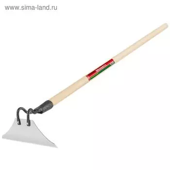 Мотыга, лезвие 22 см, нержавеющая сталь, деревянный черенок