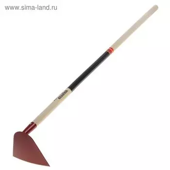 Мотыга прямая, лезвие 19 см, деревянный черенок