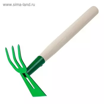 Мотыжка комбинированная, длина 39 см, деревянная ручка, «РОСТОК»