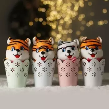Мягкая игрушка «Тигрёнок джентльмен», МИКС, 12 см