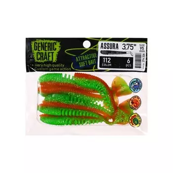 Мягкая приманка Generic Craft Assura, цвет 112, 9.5 см, 6 шт.