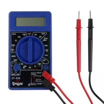 Мультиметр ТУНДРА, DT-838, ACV/DCV, DCA, 200-2М, прозвон, TEMP C°